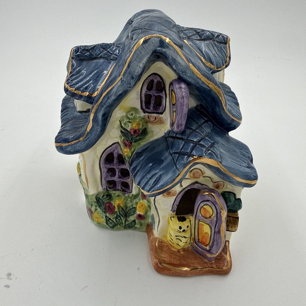 Blue Sky Clayworks 2001 The Lights Of Cobblestone Village Vacation Home Cat Rare